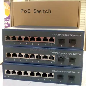 120W Power 8 Port Poe Switch Gigabit With 2 Fibre Port