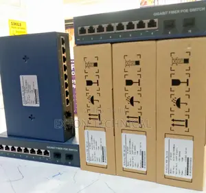 8 Port Full Gigabit Poe Switch With 2 Fibre Uplink 120w