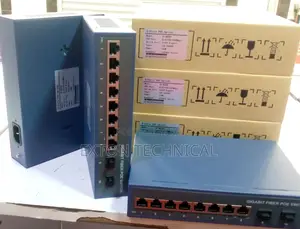 Gigabit 8 Port With 2 Uplink Fibre Ports 100-240vac 120W
