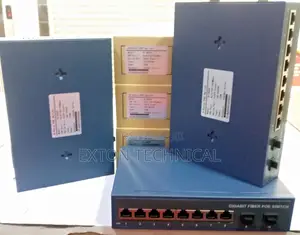 2 Uplink Fibre Port for 8 Port Gigabit Poe Switch 120w Power