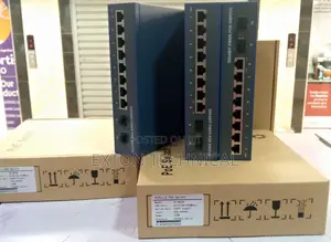 100-240vac 1000mbps 8 Port Poe Switch 2 Uplink Fibre Ports