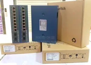 8 Port Giga Poe Switch With 2 Uplink Fibre Port 100-240vac