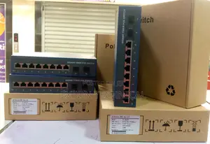120W 1000mbps 2 Uplink Fibre Ports 8 Giga Poe Switch