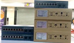100-240vac 2SFP Fibre Port 8 Gigabit Poe Switch 120w Power