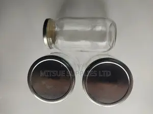 Set of 10 Mason/Glass Jars 1000ml With Silver Lids- 82x180mm