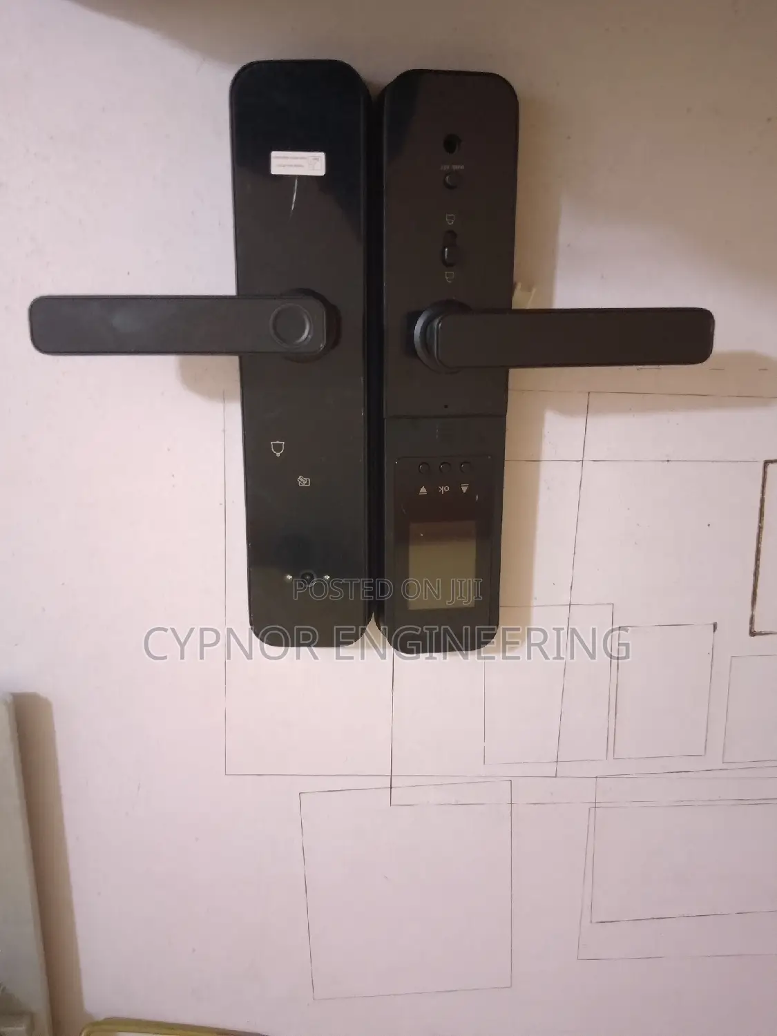 Tuya Smart Automatic Door Lock, Fingerprint Keycard