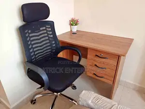 1.2 MTRS Royal Tick Office Desk Plus Headrest Office Chair