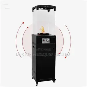 Standing Glass Patio Heater New Propane Fire Pit Table