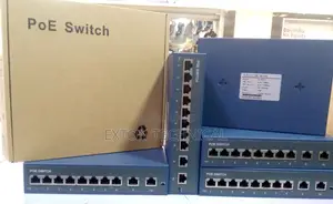 8 Port Fast Ethernet Switch With 2 Uplink Port 120w Power
