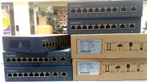 100-240vac Input 8 Port Poe Switch With 2 Uplink Ports 240w