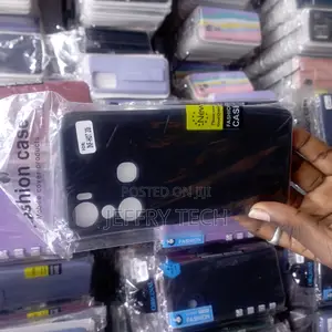(Infinix Hot 20i) Shockproof Liquid Silicone Back Case Cover