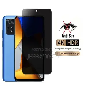 Anti-Spy Glass)Privacy Tempered Glass for Xiaomi Poco M4 Pro
