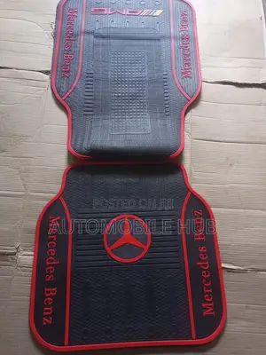 5pcs Antislip Mercedes Amg Floor Mats Red Black