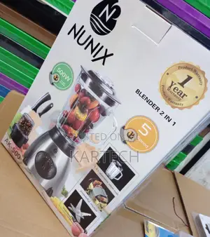 Nunix 2 in 1 AK500 Blender With Glass Jar