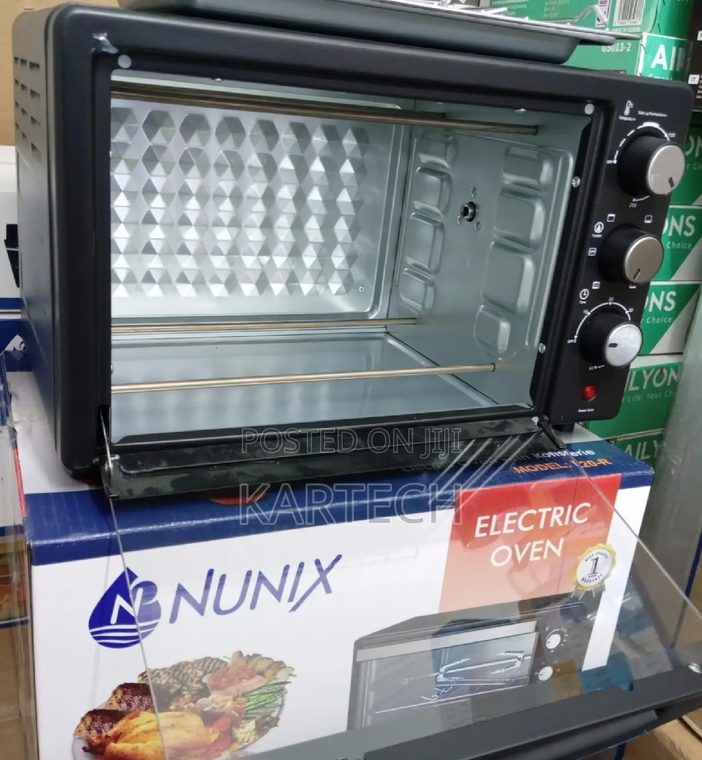 Nunix 20litres Electric Oven With Grill (3 Knobs)
