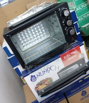 Nunix 20ltrs Electric Oven With Rotisserie and Grill-3 Knobs