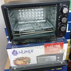 Nunix Electric Oven With Grill and Rotisserie 20 Litres