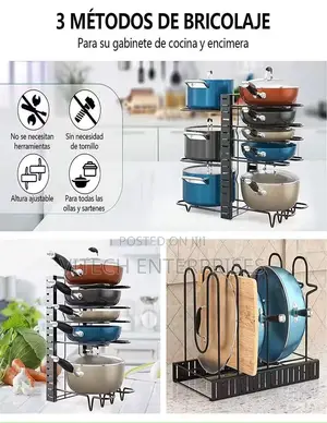5 Tier Kitchen Pot/Lid Rack
