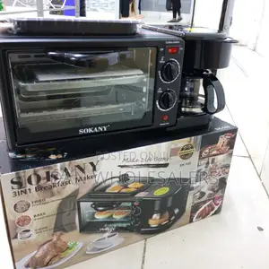 Sokany 3 in 1 Breakfast Oven, Grill and Coffee Maker