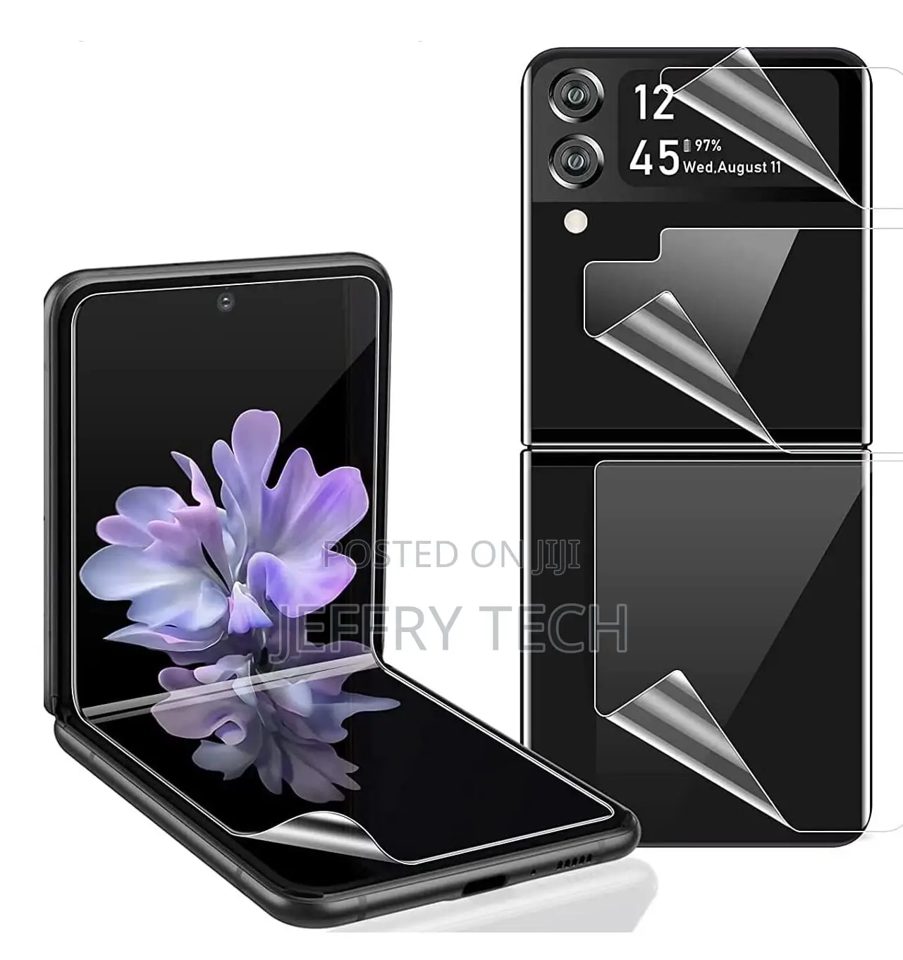 Hydrogel Screen Protector Guard, Samsung Z Flip 4 (Front An