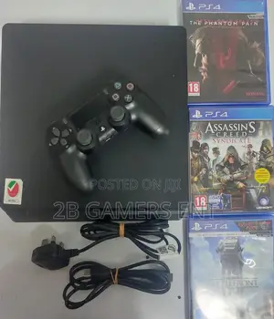 Ps4 Slim, With Games and All Cables