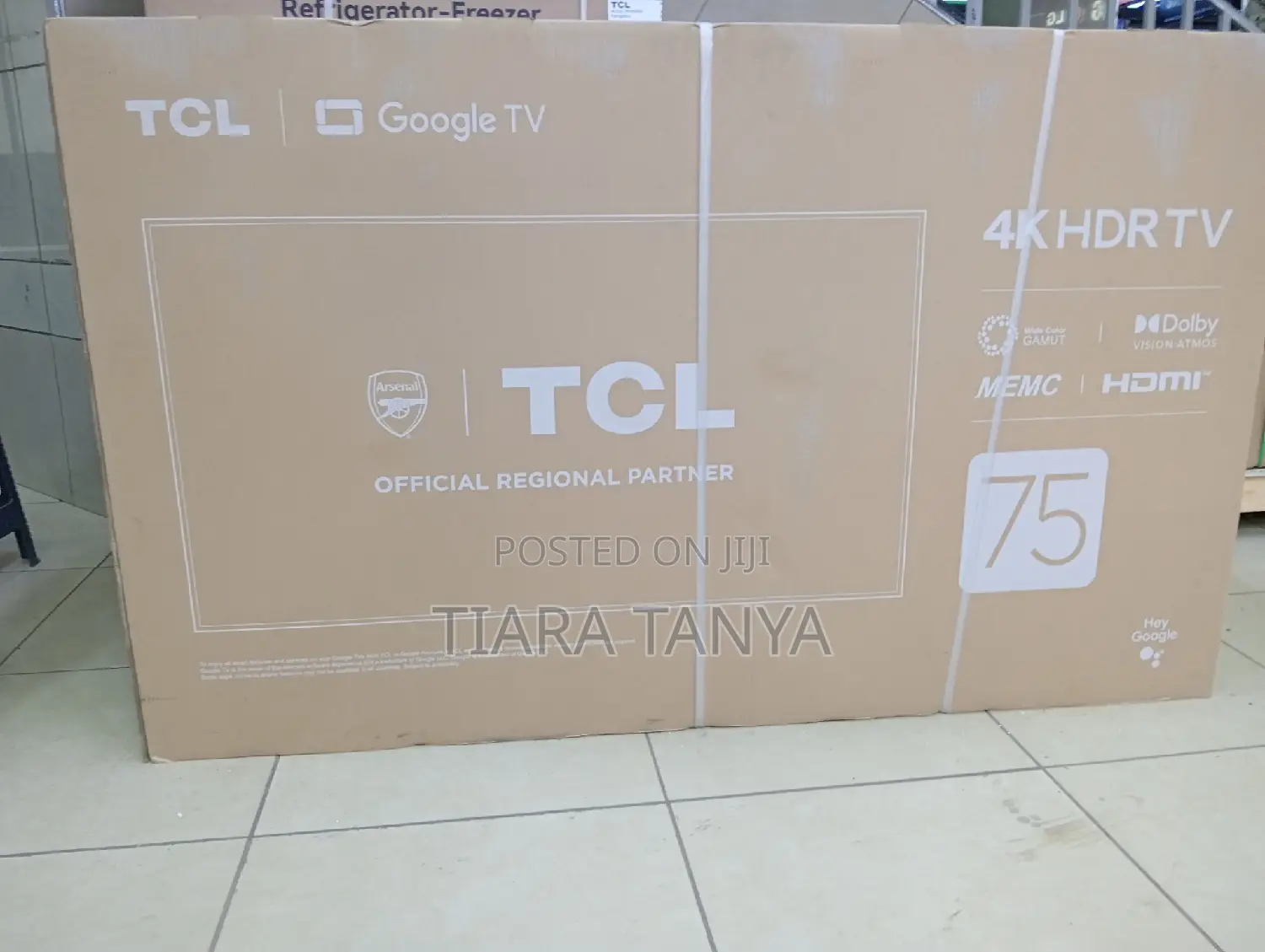 TCL 75" Smart UHD Google Frameless Tv