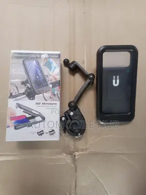Waterproof Motorbike Phone Holder Black
