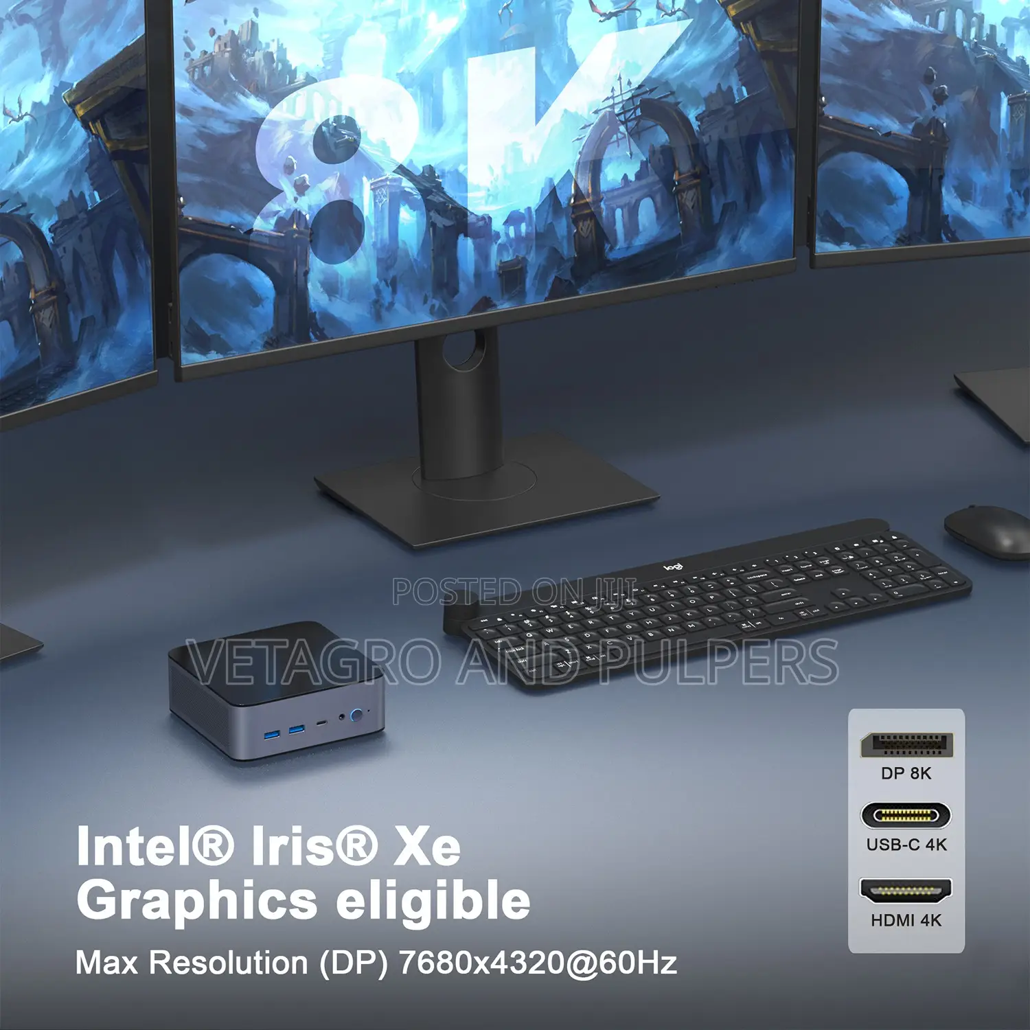 New Desktop Computer 8GB Intel Core I7 SSD 128GB