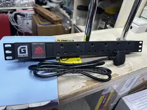 6-Way Metallic Black Power Distribution Unit(Pdu)