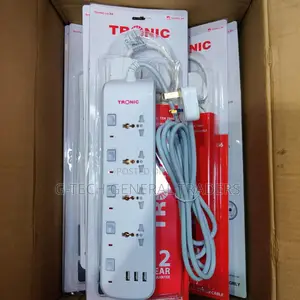 Extension!Tronic 4-Way Extension With 3 USB Ports