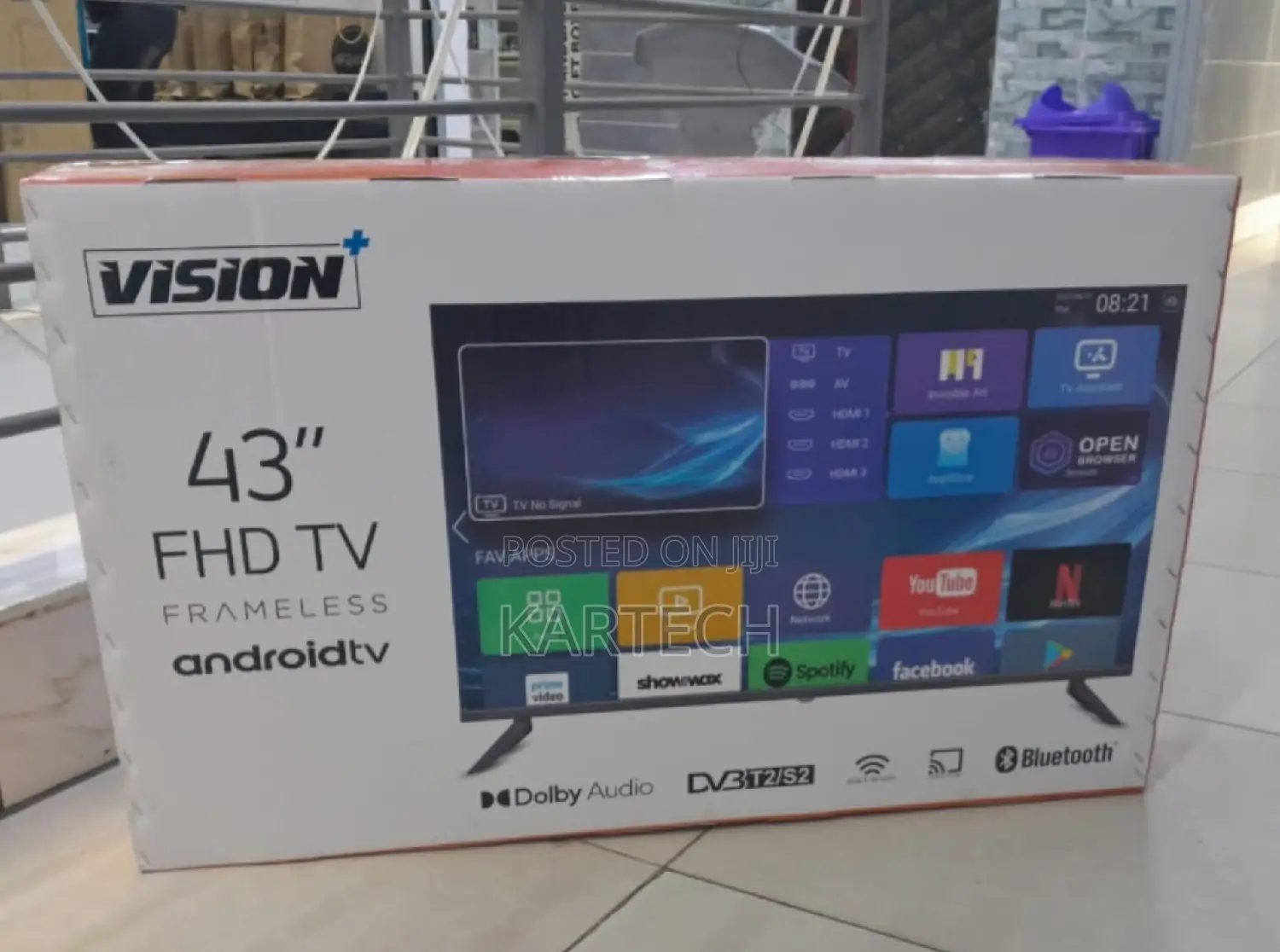 Vision+ 43" Smart Android Frameless Tv