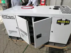 Heavy Duty Hisaki 30kva Diesel Silent Generator Brand New .