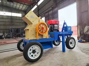 Mini Diesel Engine Stone Rock Hammer Crushing Machine