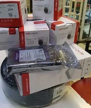 Hikvision 4 CCTV Camera Complete CCTV Kit 1080p Complete**