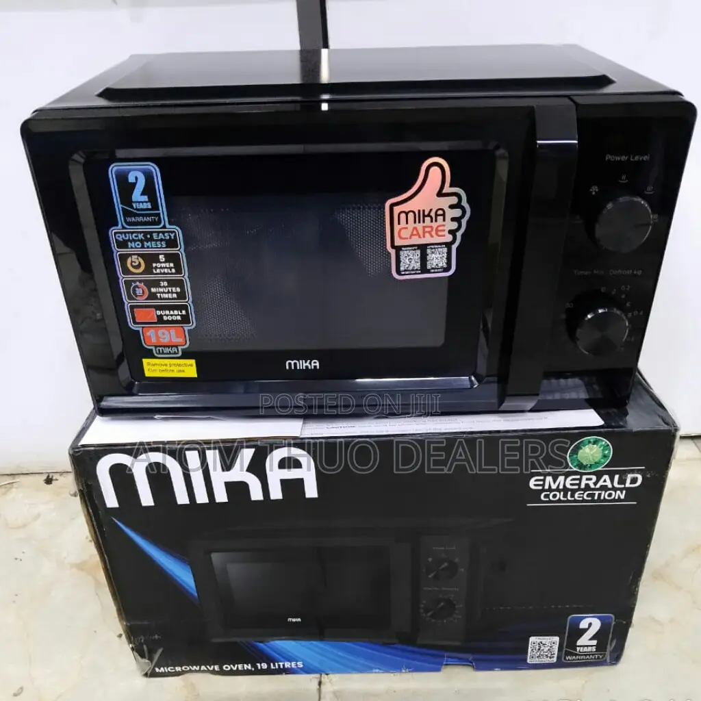 Black 20litres Mika Manual Microwave