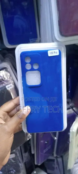 Case for Vivo V30 Pro Soft Gel Black Cover Shell TPU Silicon