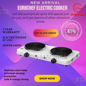 Eurochef Double Plate Electric Cooker