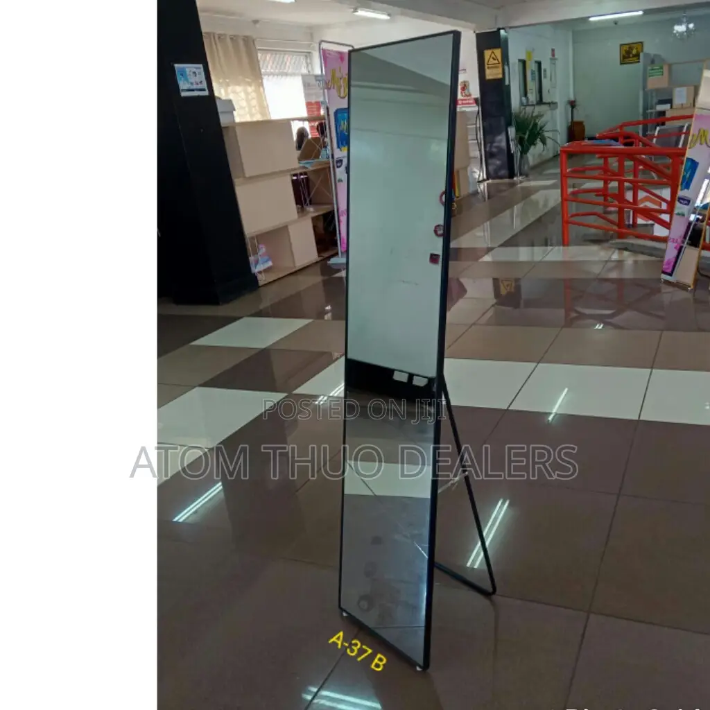 Rectangular Executive Black Dressing Mirror