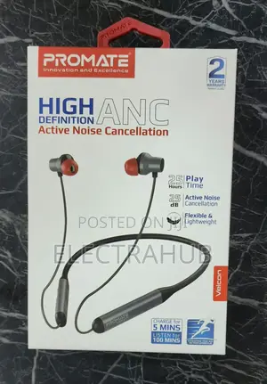 Promate High-Definition ANC Wireless Neckband Earphones