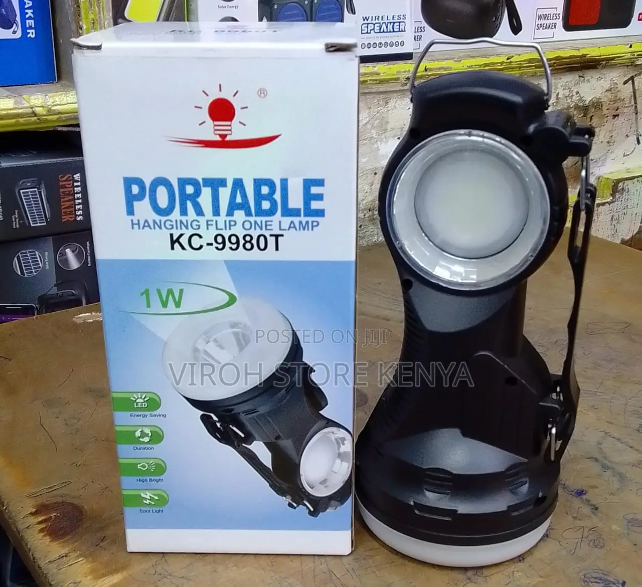 Portable Hanging Flip Rechargeable Emergency Lamp Torch