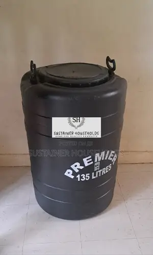 Black 135litres Water Tank