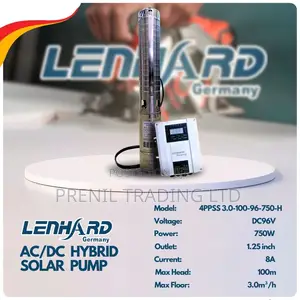 Solar Submersible Pump AC/DC 100mtr