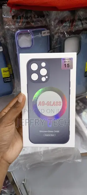 iPhone 15 Pro Max Silicone + Glass Case