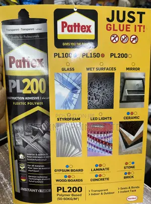 Pattex Pl200 (Polymer Based) Transparent,290g