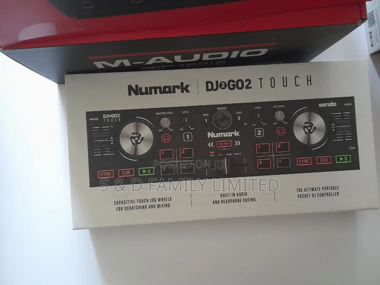 Numark DJ2GO2 Touch Compact 2 Deck USB DJ Controller