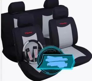 Grey Black Fabric Seat Covers