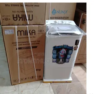 White 6kg Mika Top Load Single Tub Washing Machine 