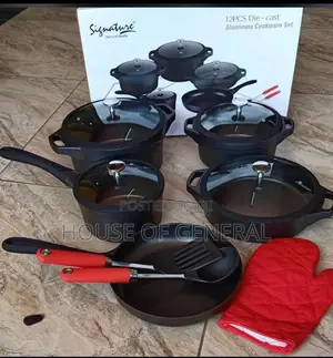 *12pcs Die Cast Cookware Set