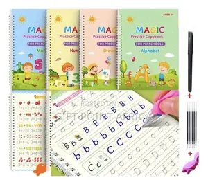 4 Pieces Sank Magic Practice Copybook for Kids