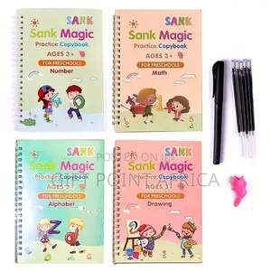 4 Pieces Sank Magic Practice Copybooks for Kids